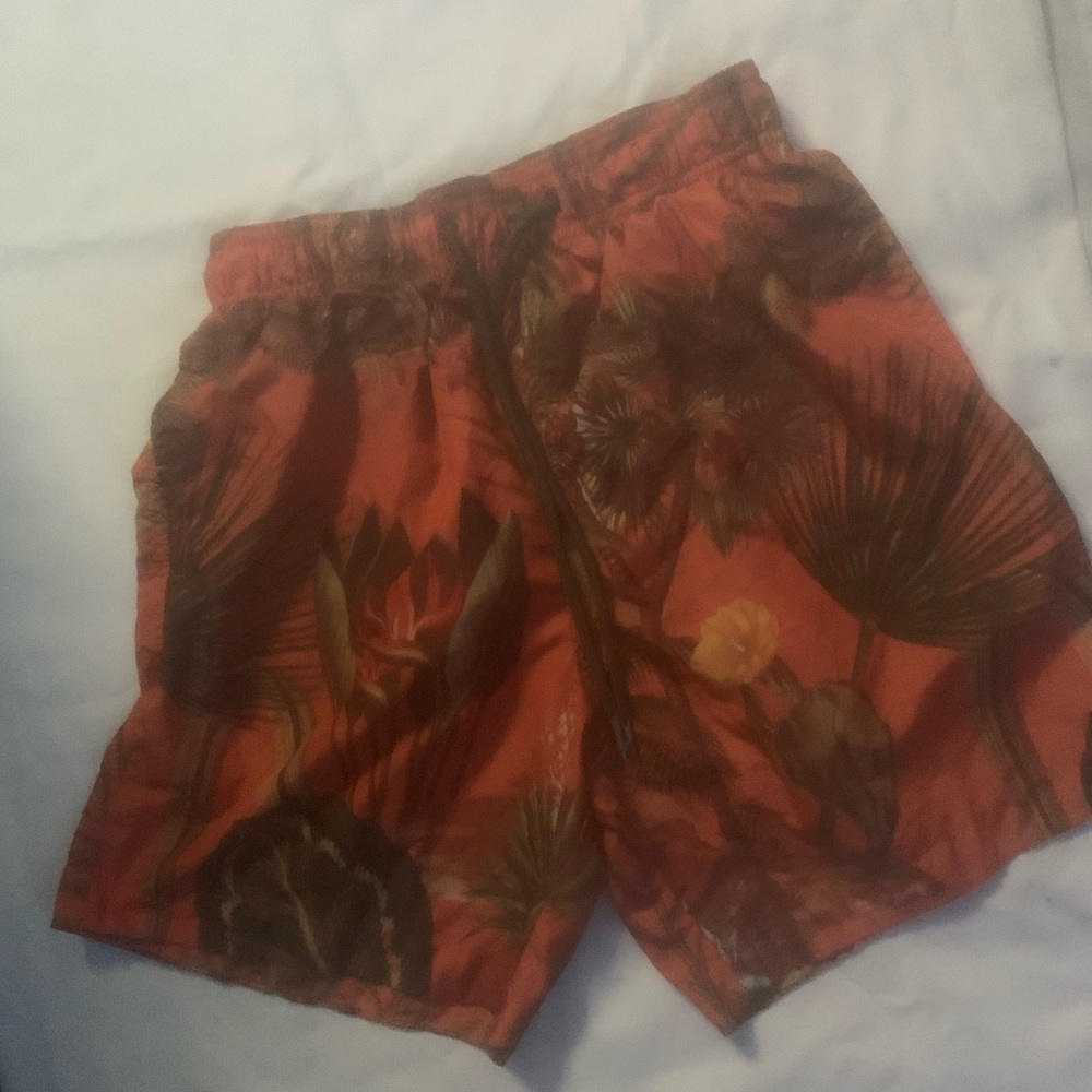 Desert plants swim trunks(red)(orange)